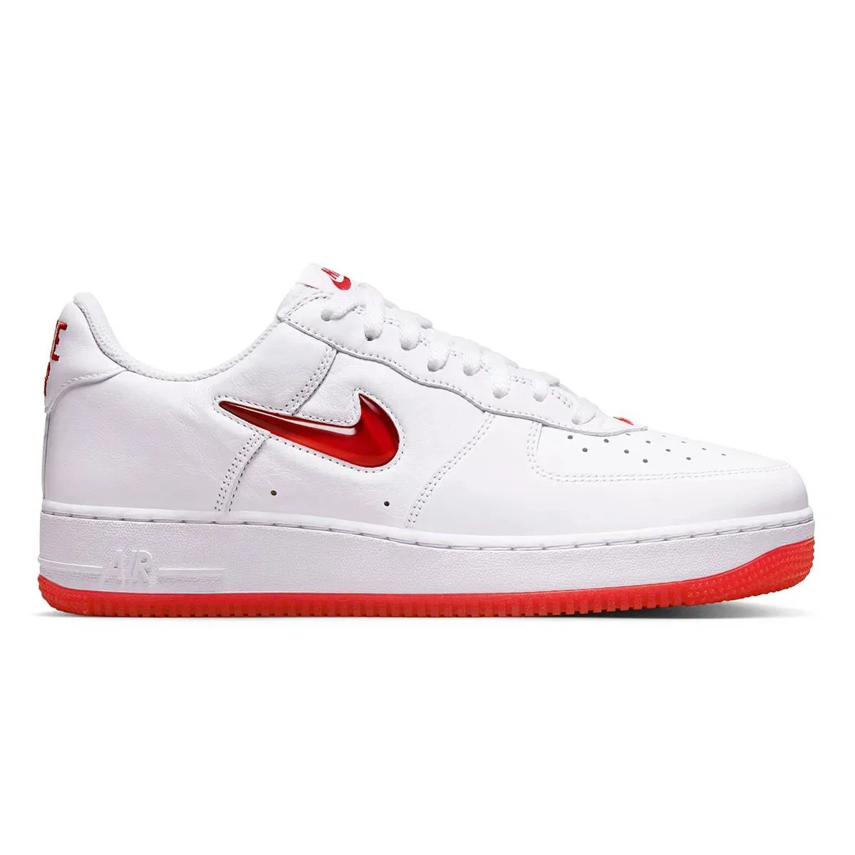 Nike Air Force 1 Low Retro Leather Sneaker Hakiki Deri Erkek Günlük Spor Ayakkabı Beyaz Kırmızı Nike Air Force 1 Low Retro Leather Sneaker Hakiki Deri Erkek Günlük Spor Ayakkabı Beyaz Kırmızı