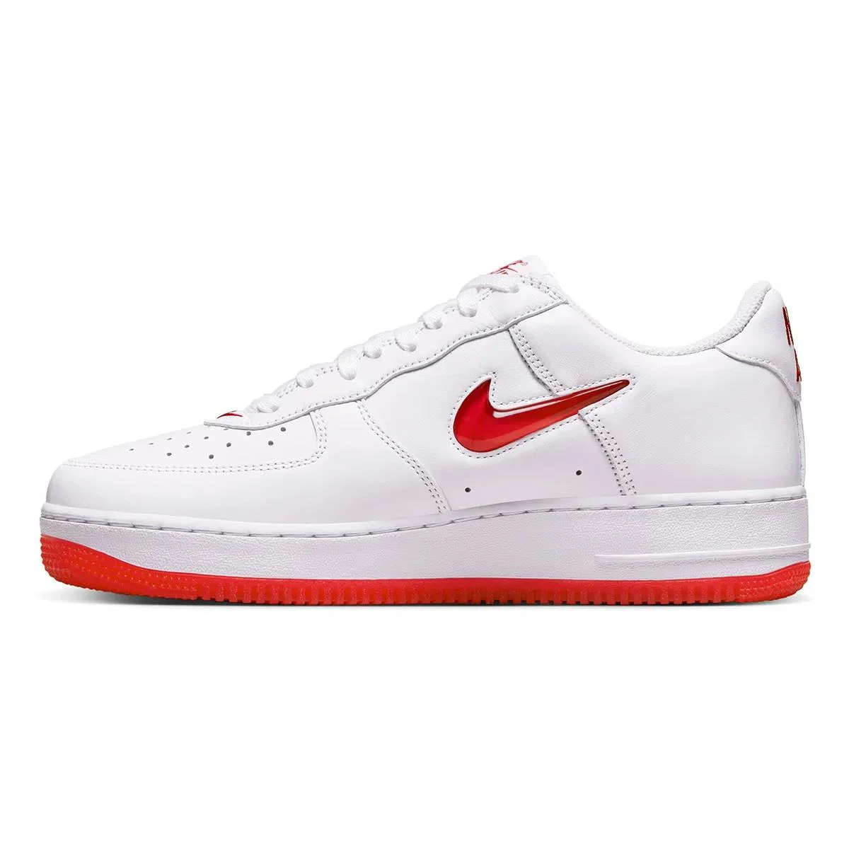 Nike Air Force 1 Low Retro Leather Sneaker Hakiki Deri Erkek Günlük Spor Ayakkabı Beyaz Kırmızı Nike Air Force 1 Low Retro Leather Sneaker Hakiki Deri Erkek Günlük Spor Ayakkabı Beyaz Kırmızı