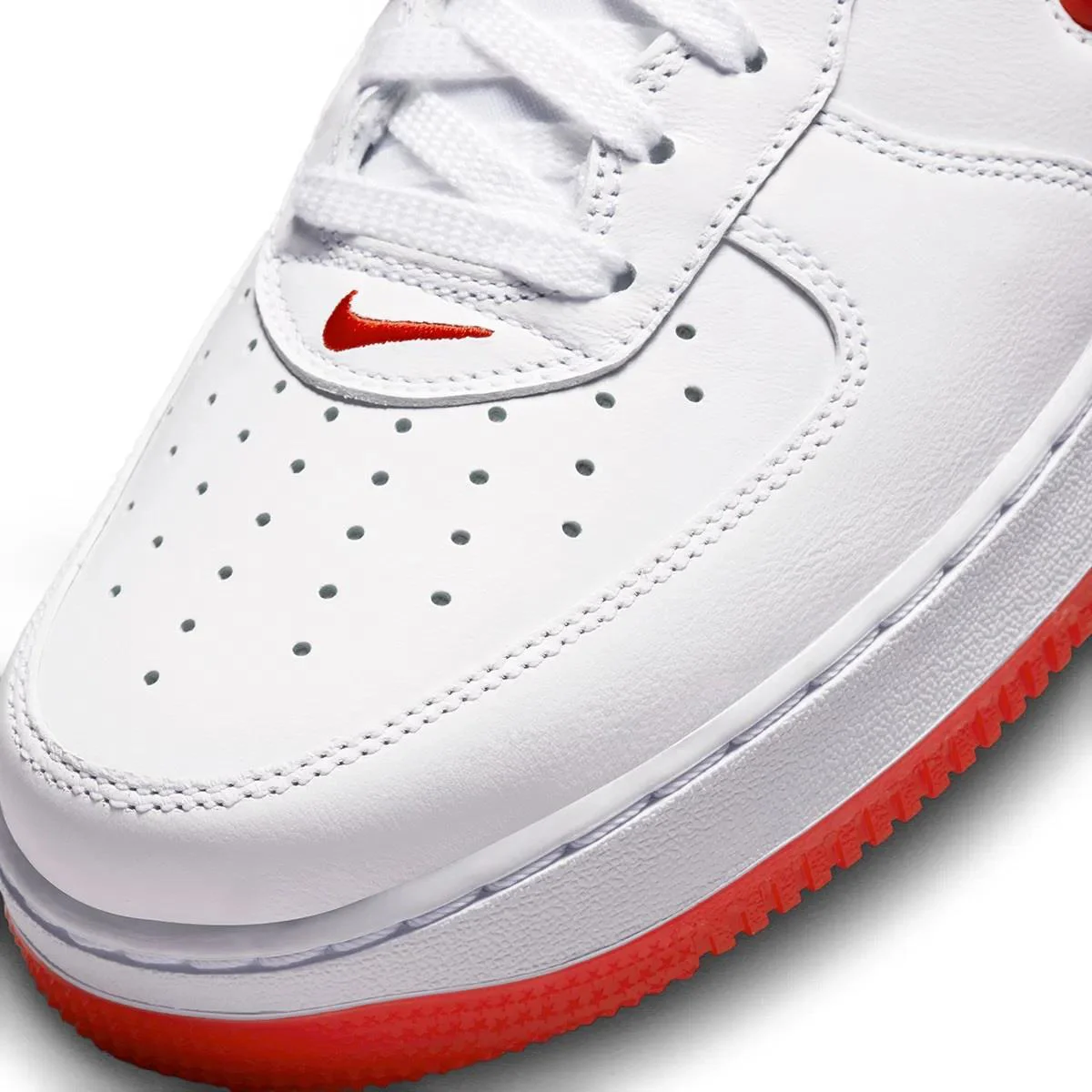 Nike Air Force 1 Low Retro Leather Sneaker Hakiki Deri Erkek Günlük Spor Ayakkabı Beyaz Kırmızı Nike Air Force 1 Low Retro Leather Sneaker Hakiki Deri Erkek Günlük Spor Ayakkabı Beyaz Kırmızı