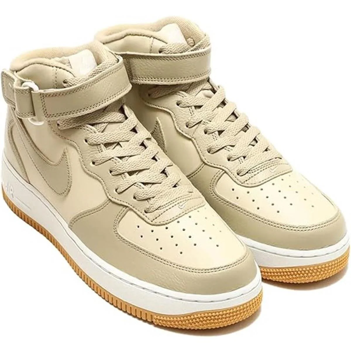 Nike Air Force 1 Mid '07 Limestone Leather Unisex Hakiki Deri Bilekli Sneaker Ayakkabı Yeşil Fiyatı, Yorumları ve Özellikleri