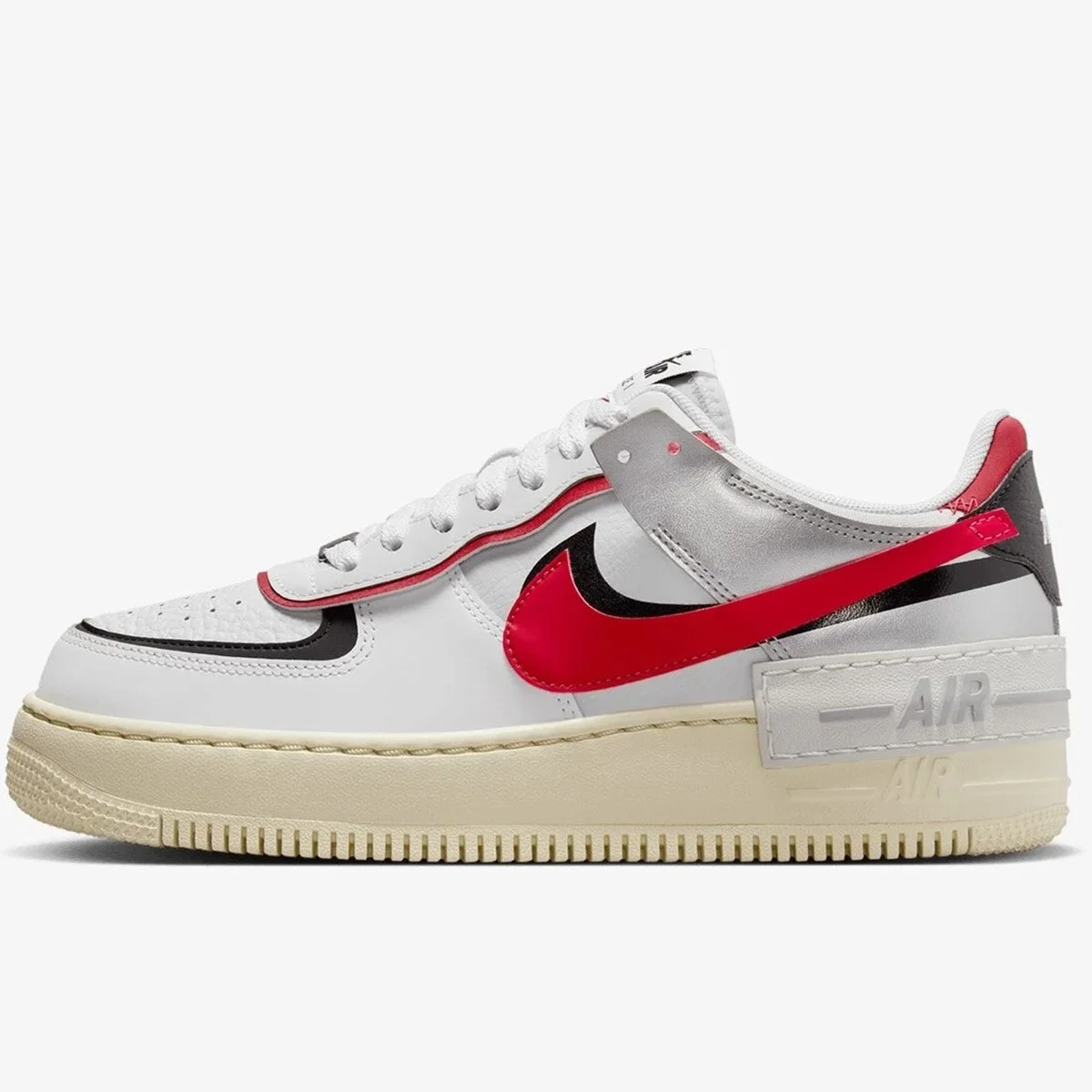 Nike Air Force 1 Shadow Sneaker Unisex Hakiki Deri Günlük Spor Ayakkabı Beyaz Kırmızı Fiyatı, Yorumları ve Özellikleri