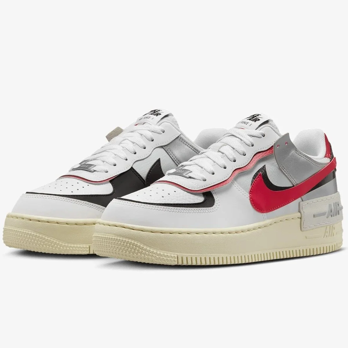 Nike Air Force 1 Shadow Sneaker Unisex Hakiki Deri Günlük Spor Ayakkabı Beyaz Kırmızı Fiyatı, Yorumları ve Özellikleri