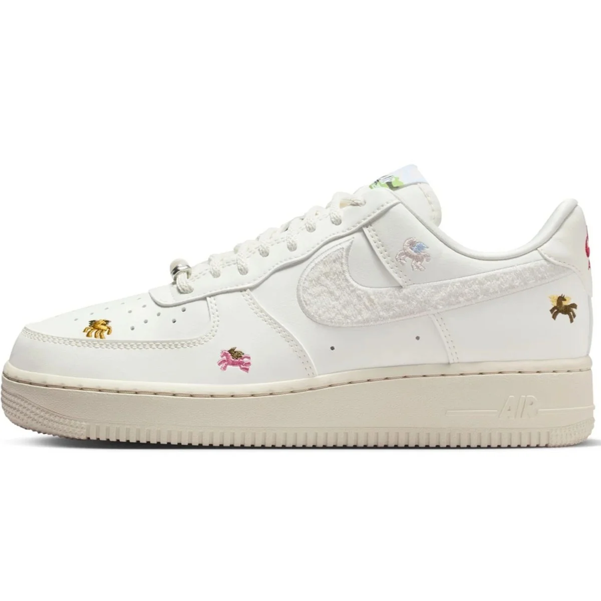 Nike Air Force 1'07 Low AF1 Special Edition 'Lunar New Year' Womens Sneaker Kadın Günlük Spor Ayakkabı Beyaz