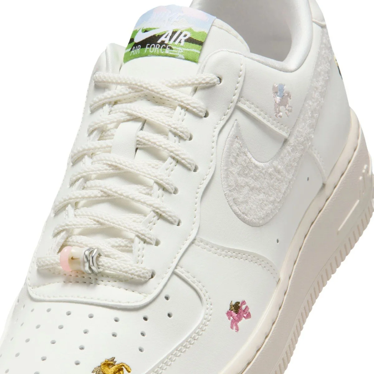 Nike Air Force 1'07 Low AF1 Special Edition 'Lunar New Year' Womens Sneaker Kadın Günlük Spor Ayakkabı Beyaz