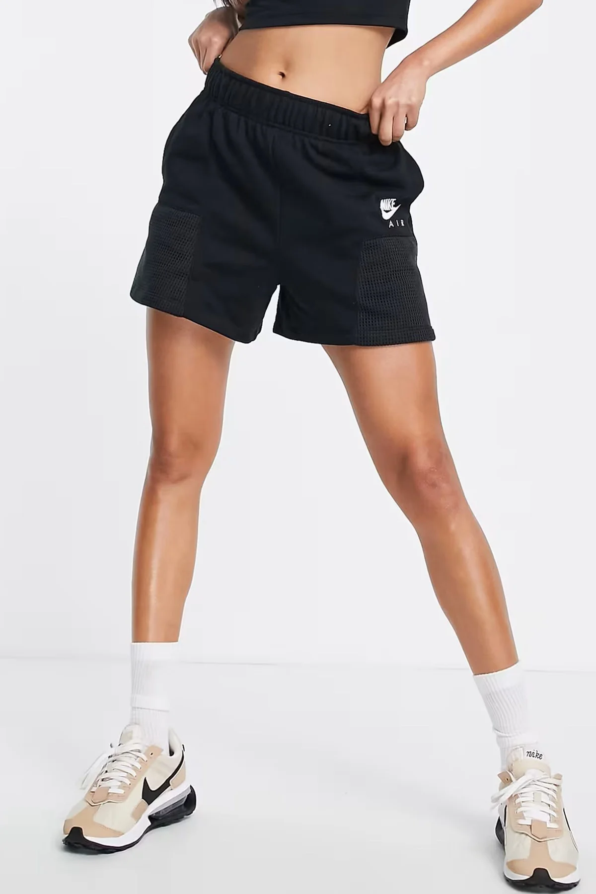 Nike Air High Rise Loose Fit Short Black Kadın Bol Kesim Yüksek Bel Pamuklu Şort Siyah Fiyatı, Yorumları ve Özellikleri