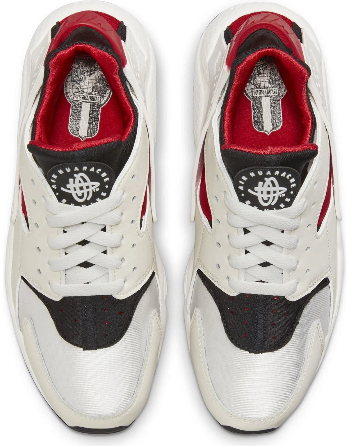 Nike Air Huarache Sneaker Unisex Gerçek Deri Tekstil Beyaz Spor Ayakkabı