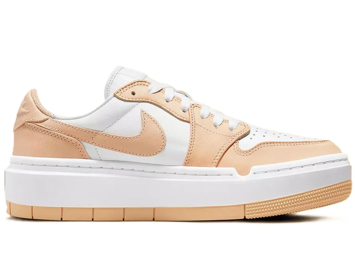 Nike Air Jordan 1 Elevate Leather Unisex Sneaker Hakiki Deri Günlük Spor Ayakkabı Beyaz Sütlü Kahve Nike Air Jordan 1 Elevate Leather Unisex Sneaker Hakiki Deri Günlük Spor Ayakkabı Beyaz Sütlü Kahve