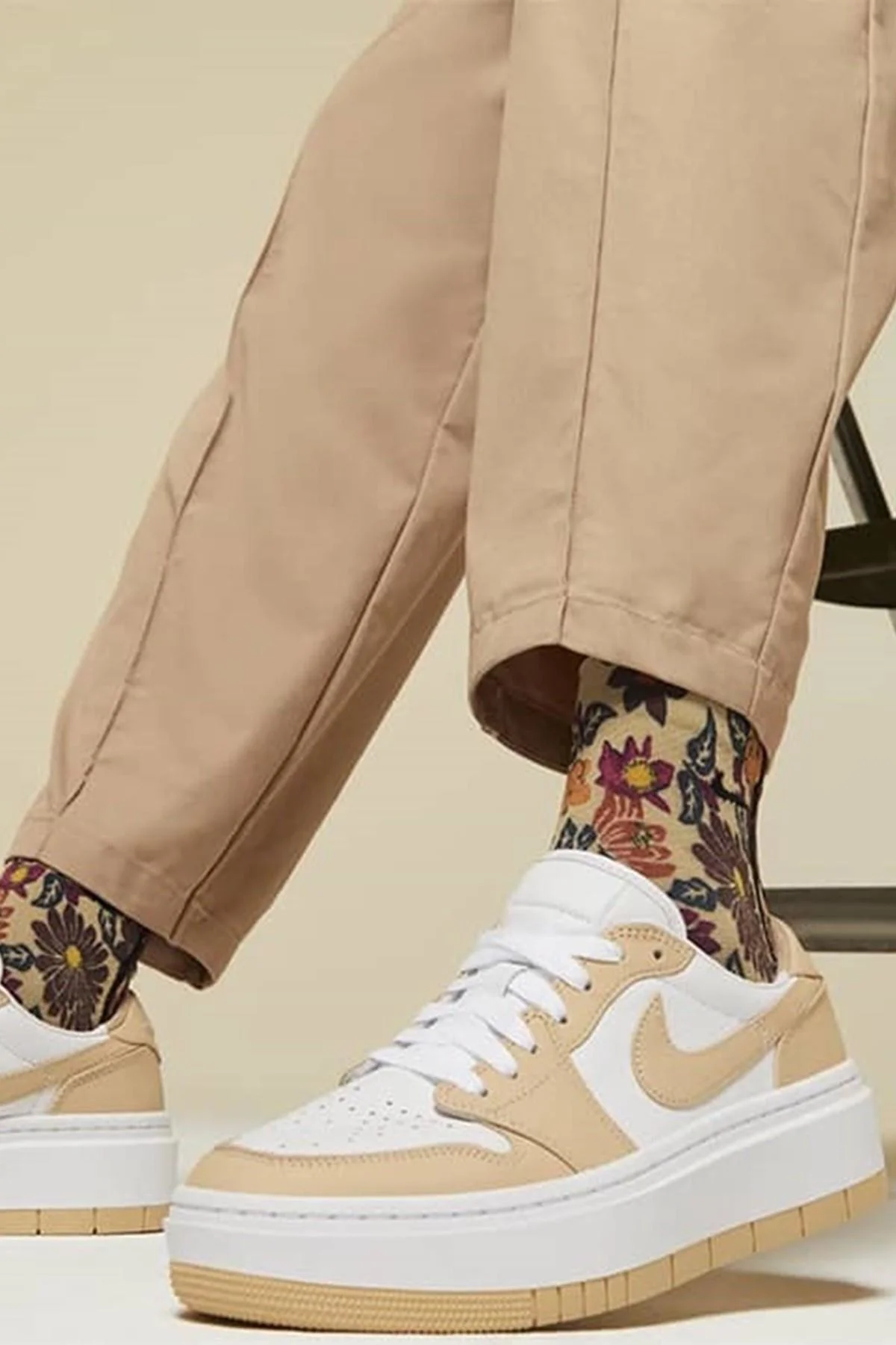 Nike Air Jordan 1 Elevate Leather Unisex Sneaker Hakiki Deri Günlük Spor Ayakkabı Beyaz Sütlü Kahve Nike Air Jordan 1 Elevate Leather Unisex Sneaker Hakiki Deri Günlük Spor Ayakkabı Beyaz Sütlü Kahve