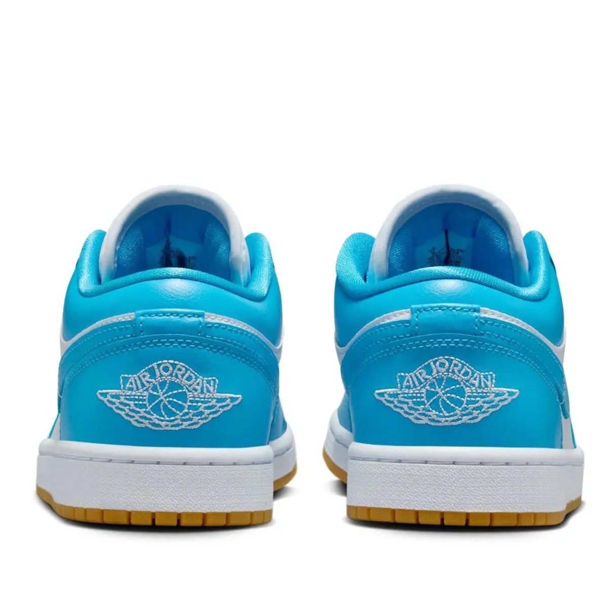 Nike Air Jordan 1 Low Leather Sneaker Unisex Hakiki Deri Günlük Spor Ayakkabı Beyaz Mavi