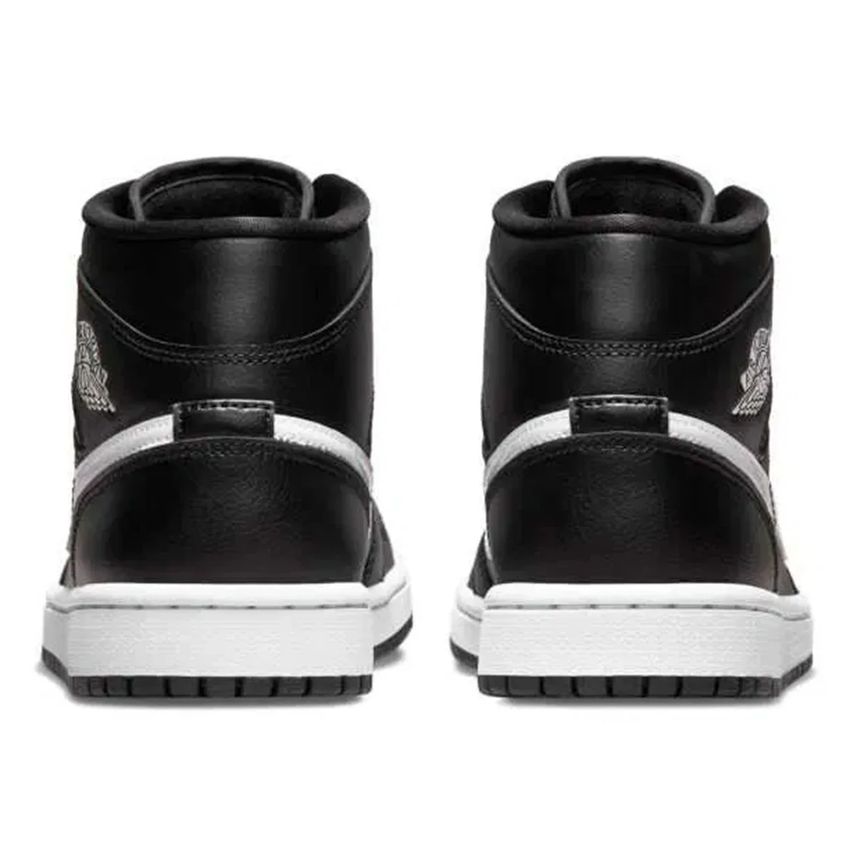 Nike Air Jordan 1 Mid Unisex Leather Sneaker Hakiki Deri Bilekli Günlük Spor Ayakkabı Siyah Nike Air Jordan 1 Mid Unisex Leather Sneaker Hakiki Deri Bilekli Günlük Spor Ayakkabı Siyah