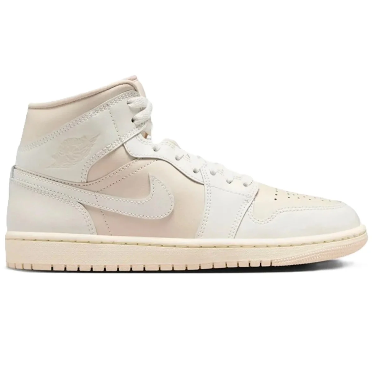 Nike Air Jordan 1 Mid Unisex Leather Sneaker Hakiki Deri Bilekli Günlük Spor Ayakkabı Yeşil