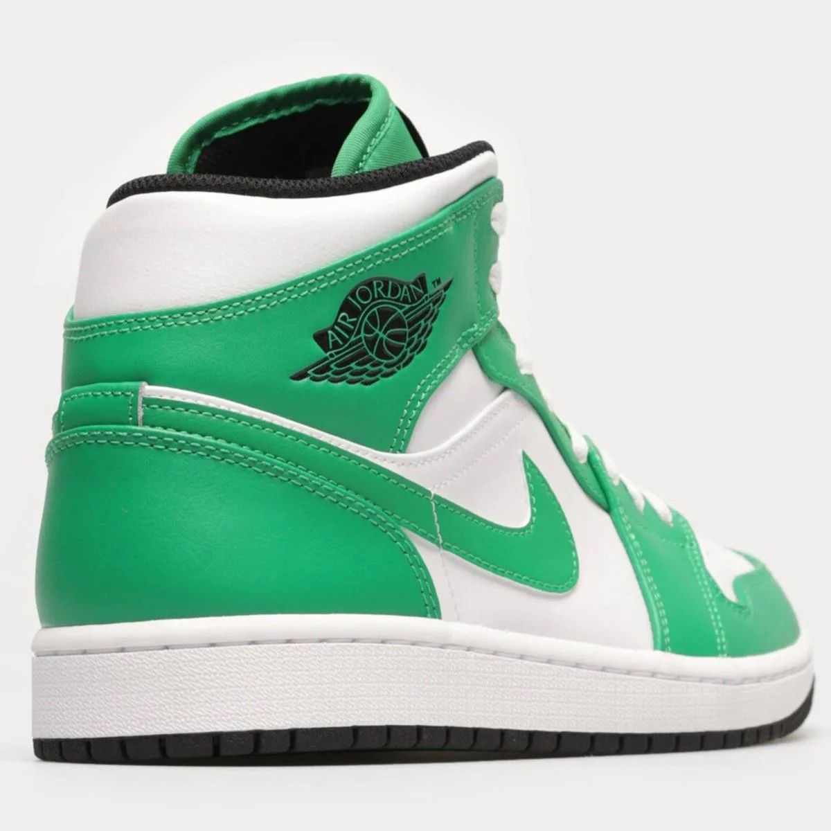 Nike Air Jordan 1 MİD Leather Sneaker Hakiki Deri Bilekli Günlük Spor Ayakkabı Beyaz Yeşil