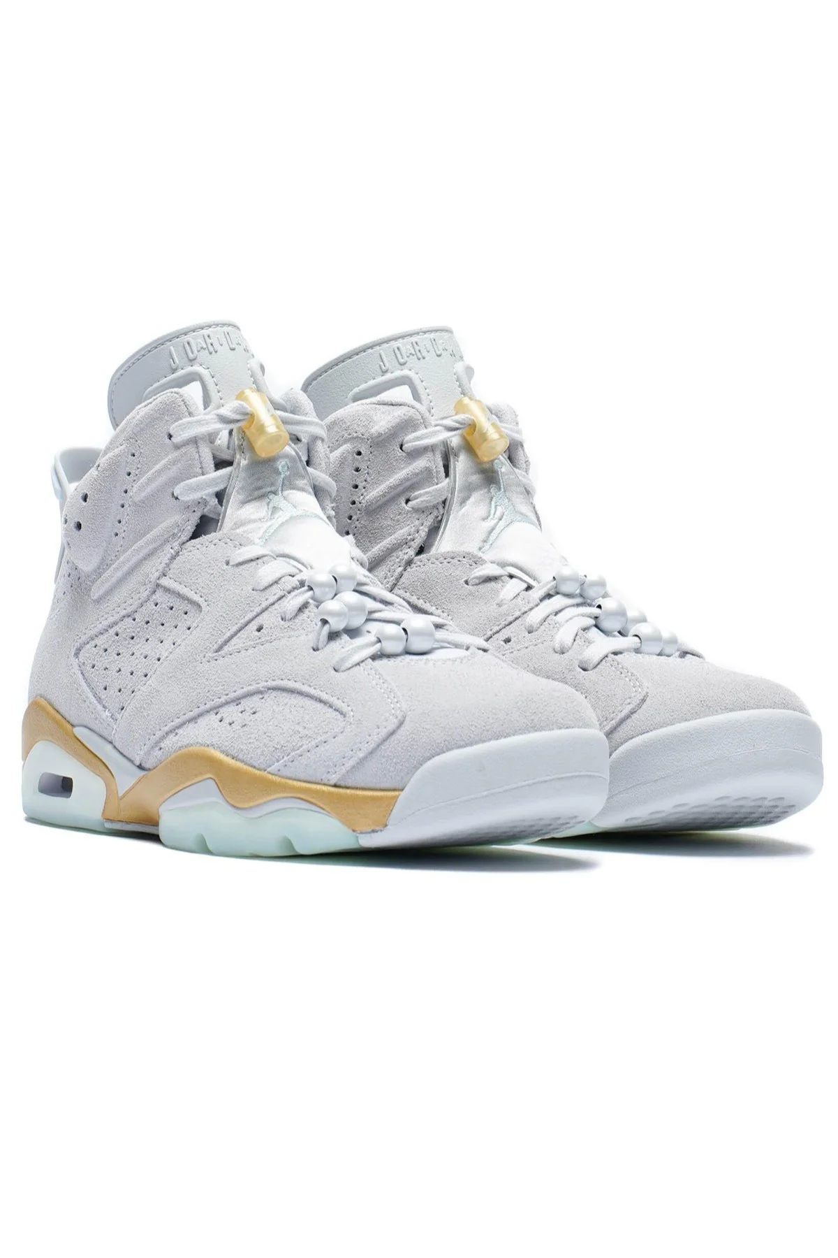 Nike Air Jordan 6 Retro Leather Women's Sneaker Hakiki Deri Bilekli Günlük Kadın Spor Ayakkabı Gri