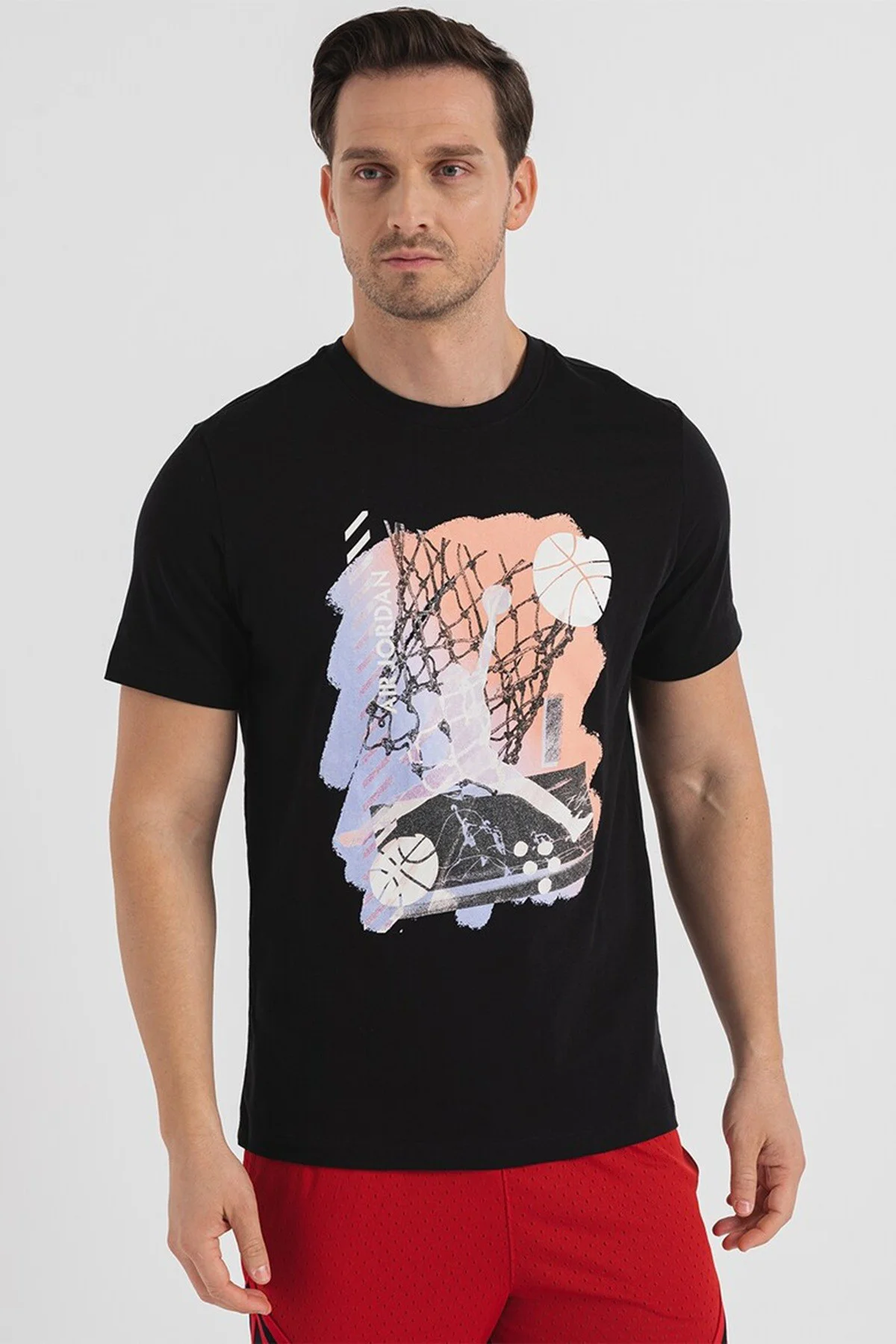 Nike Air Jordan Brand Graphic SS crew Grafik Baskılı Erkek Tişört Siyah Nike Air Jordan Brand Graphic SS crew Grafik Baskılı Erkek Tişört Siyah