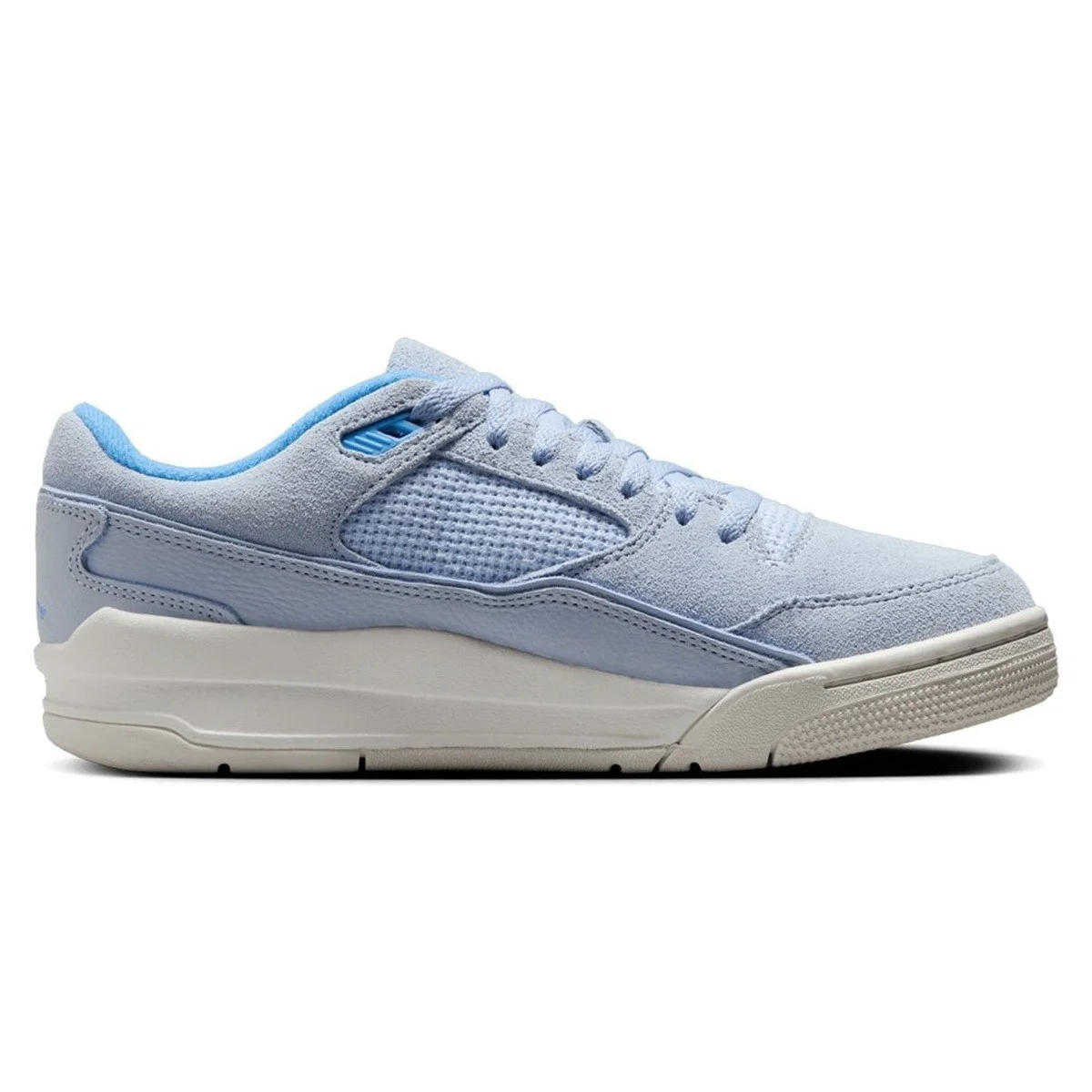 Nike Air Jordan Fligt Court Leather Womens Sneaker Hakiki Deri Kadın Günlük Spor Ayakkabı Mavi