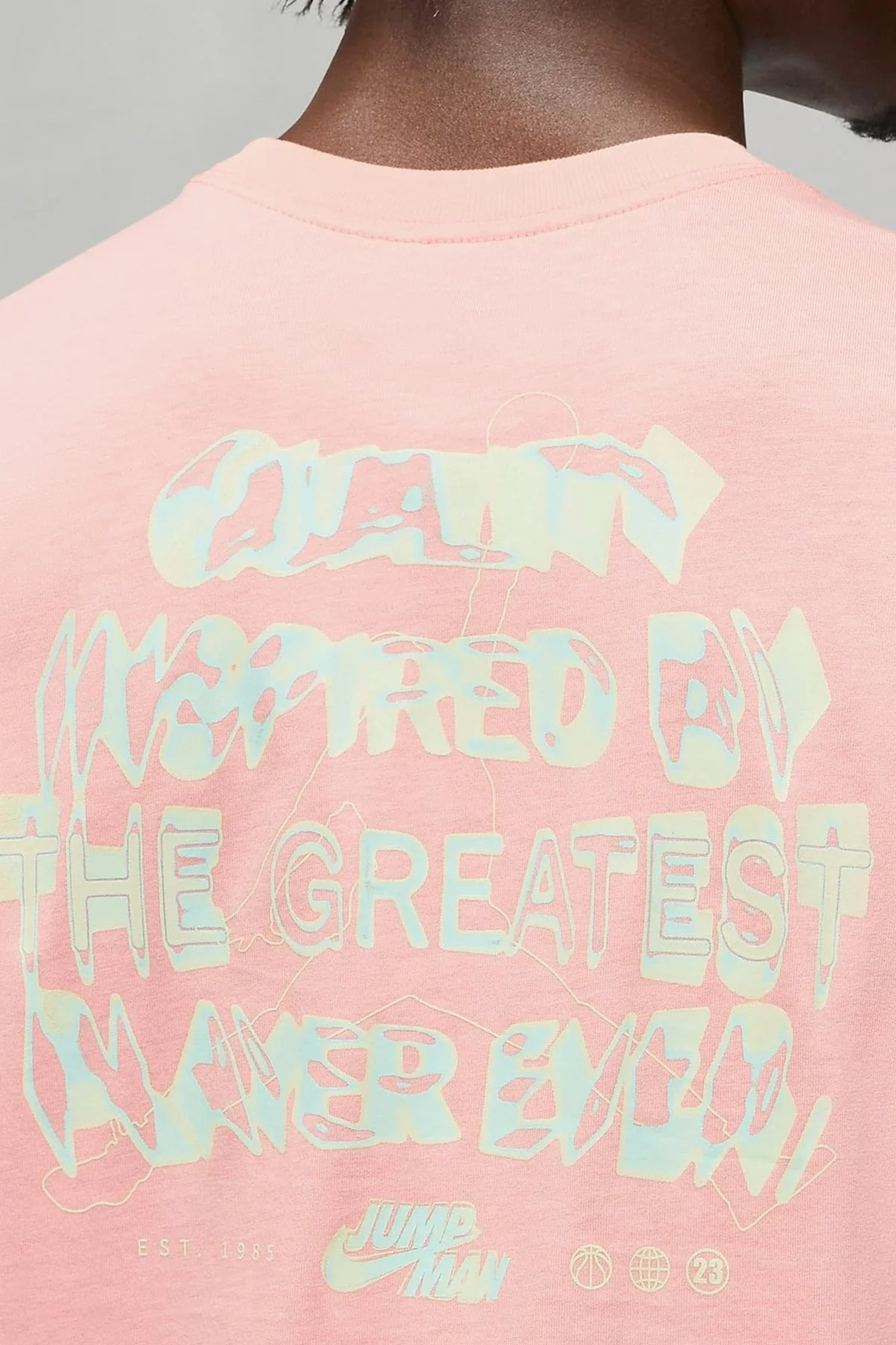 Nike Air Jordan Jumpman SS Crew Mens  Erkek Günlük Tişört Pembe
