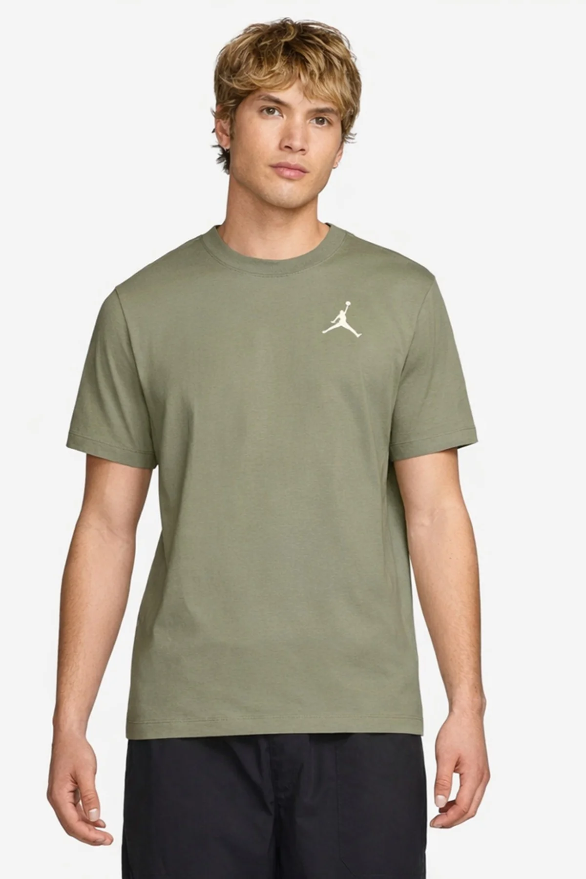 Nike Air Jordan Jumpman SS Crew Mens Erkek Günlük Tişört Yeşil Nike Air Jordan Jumpman SS Crew Mens Erkek Günlük Tişört Yeşil