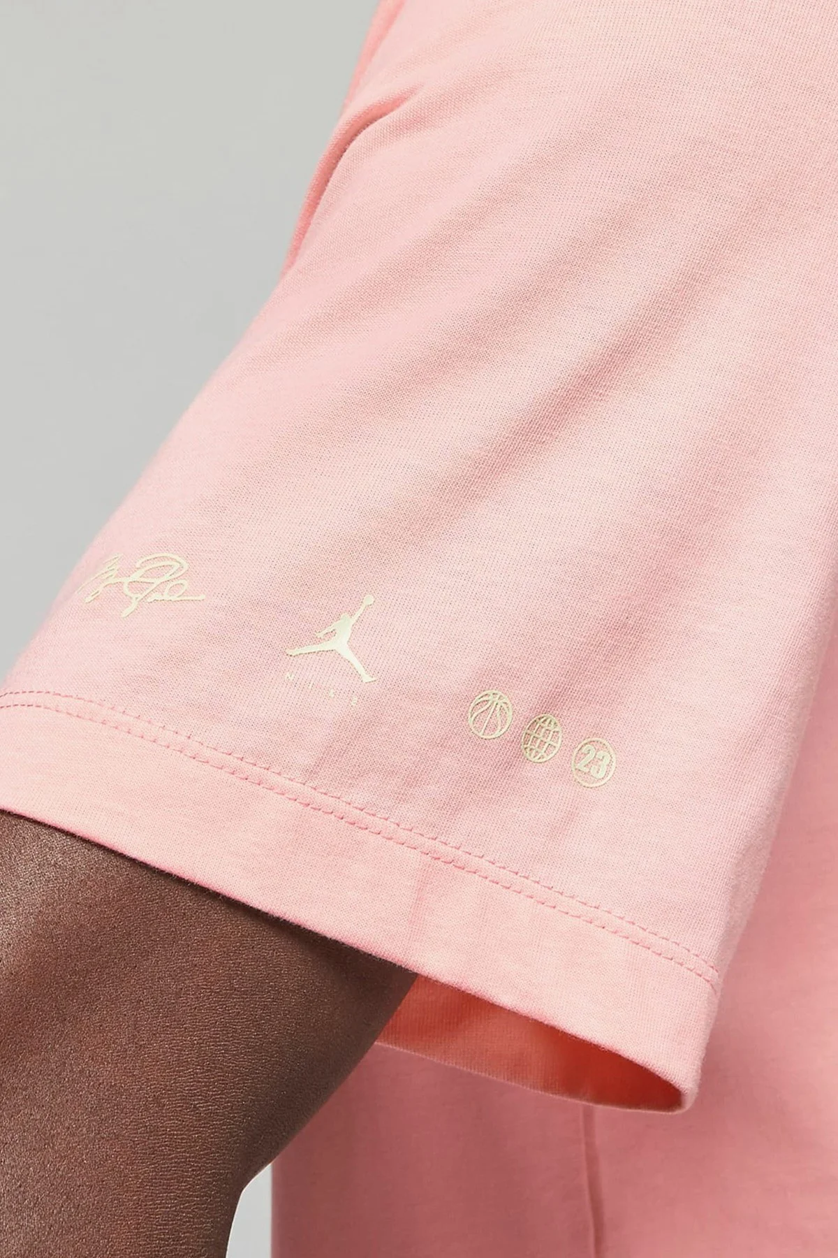 Nike Air Jordan Jumpman SS Crew Mens  Erkek Günlük Tişört Pembe