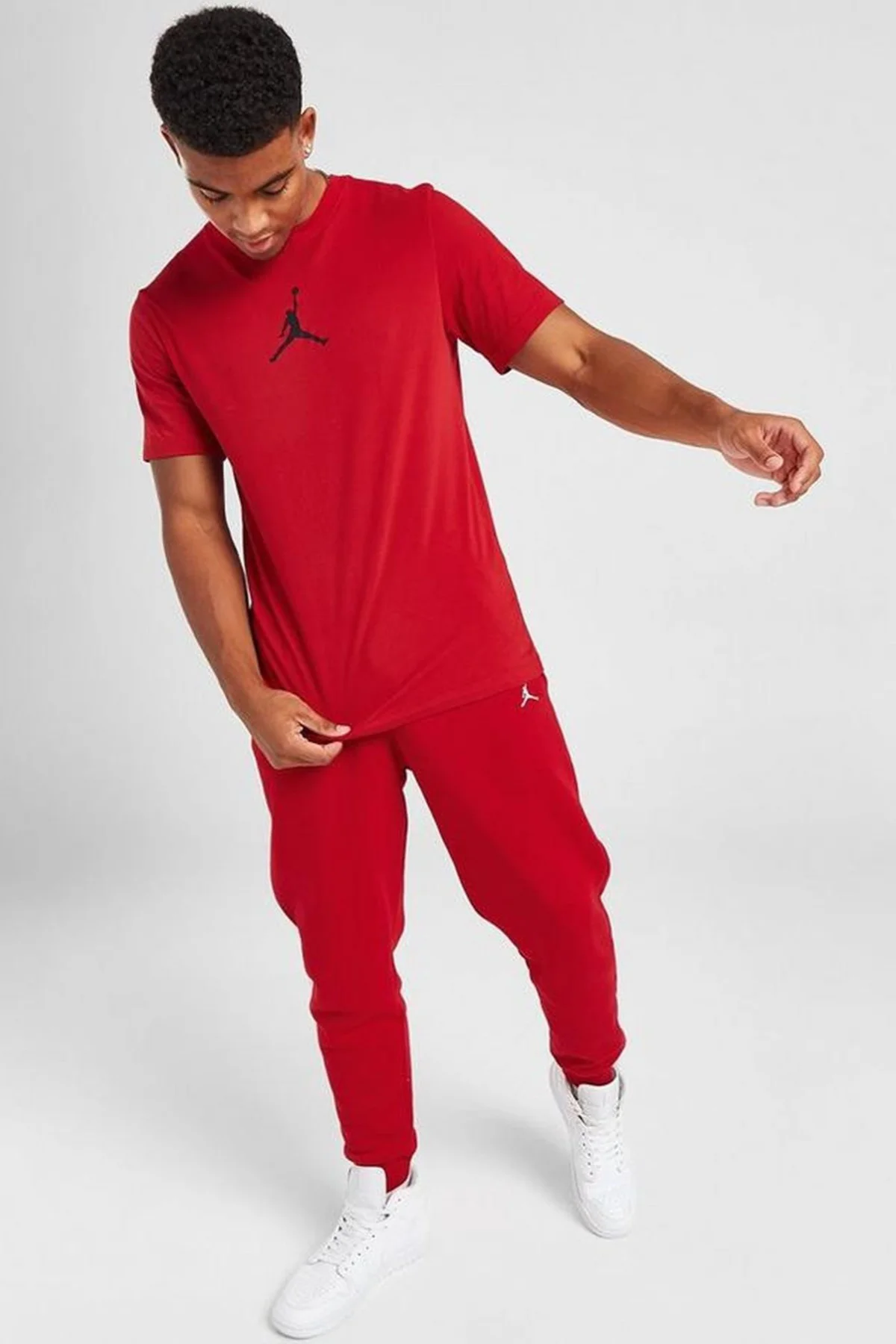 Nike Air Jordan NBA Jumpman Crew Mens Tee Grafik Baskılı Erkek Tişört Kırmızı Nike Air Jordan NBA Jumpman Crew Mens Tee Grafik Baskılı Erkek Tişört Kırmızı