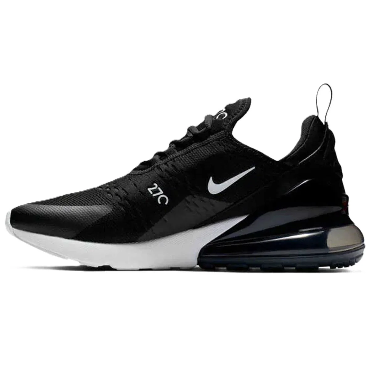 Nike Air Max 270 Unisex Sneaker Black-White Swoosh Günlük Spor Ayakkabı Siyah-Beyaz Swoosh