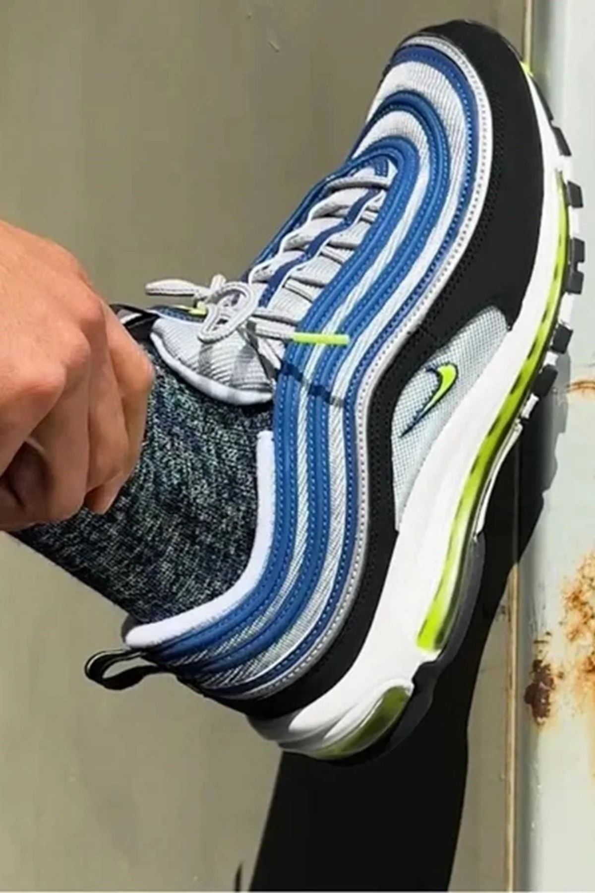 Nike Air Max 97 Reflector Leather Sneaker Hakiki Deri Reflektörlü Günlük Spor Ayakkabı Mavi Nike Air Max 97 Reflector Leather Sneaker Hakiki Deri Reflektörlü Günlük Spor Ayakkabı Mavi Fiyatı, Yorumları ve Özellikleri