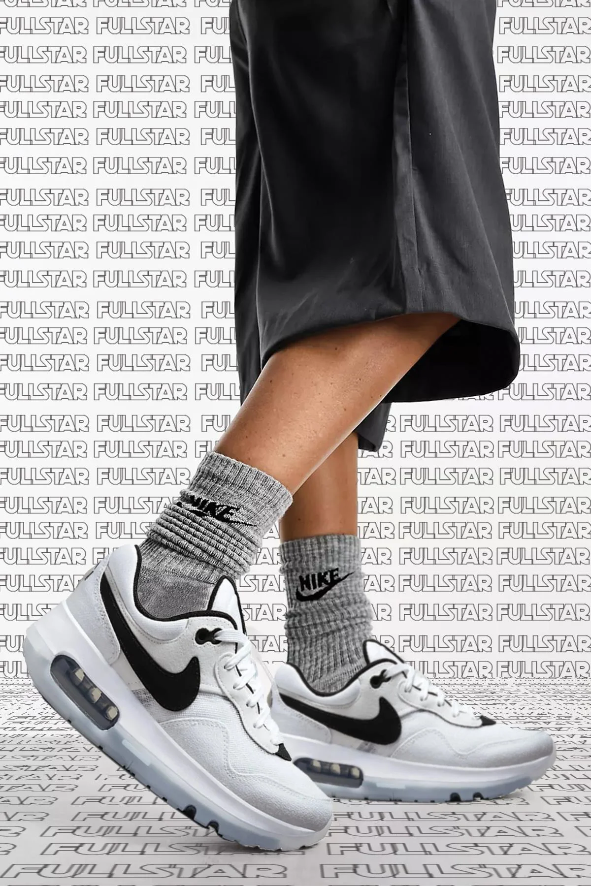 Nike Air Max Motif G. S. Unisex Canvas White Sneaker Kanvas Spor Ayakkabı Beyaz