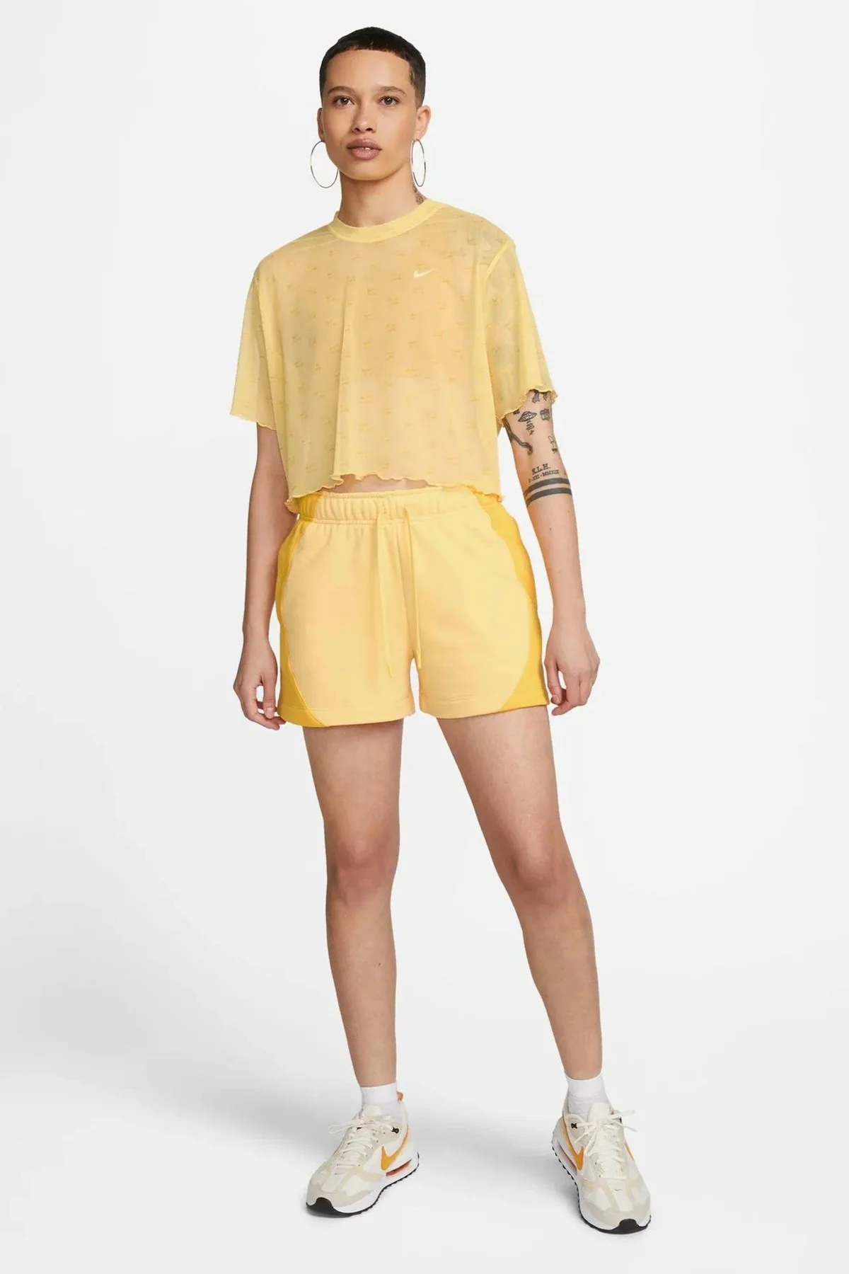 Nike Air Short-Sleeve Crew Womens Yellow Tshirt Kısa Kollu Günlük Kadın Tişört Sarı Fiyatı, Yorumları ve Özellikleri