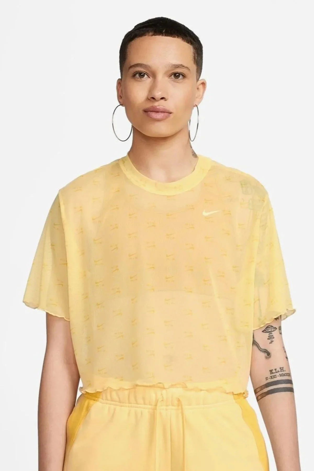 Nike Air Short-Sleeve Crew Womens Yellow Tshirt Kısa Kollu Günlük Kadın Tişört Sarı Fiyatı, Yorumları ve Özellikleri