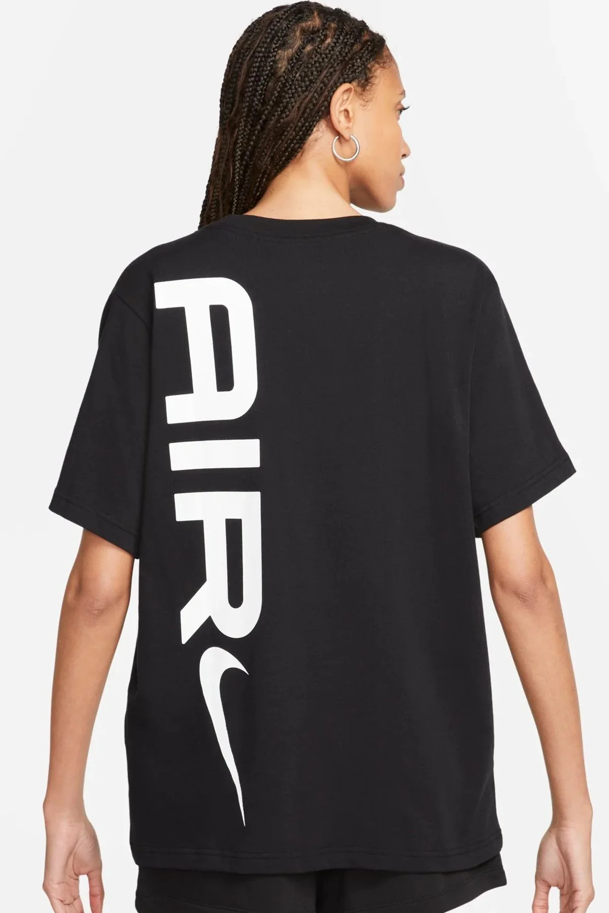 Nike Air Sportswear Tee Loose Fit Kadın Büyük Beden %100 Pamuk Tişört Siyah Fiyatı, Yorumları ve Özellikleri