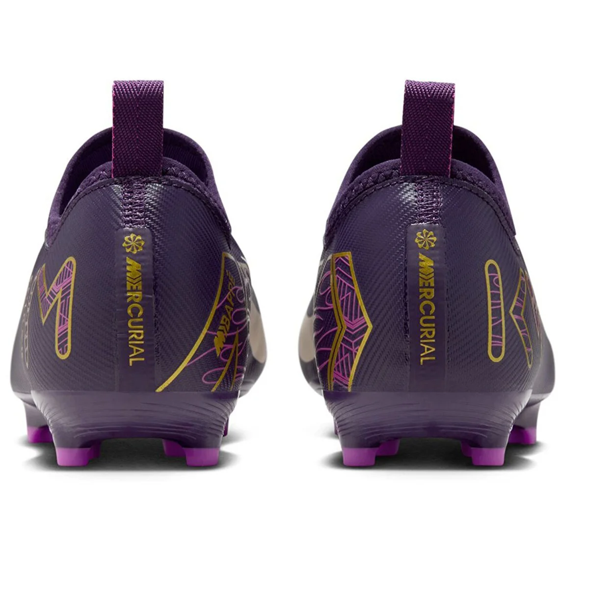 Nike Air Zoom Vapor 16 Academy Kylian Mbappe FG/MG Çocuk Çoklu Saha Kramponu Mor