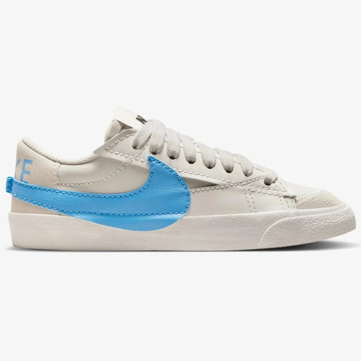 Nike Blazer Low '77 Jumbo Womens Leather Sneaker Hakiki Deri Günlük Spor Ayakkabı Bej