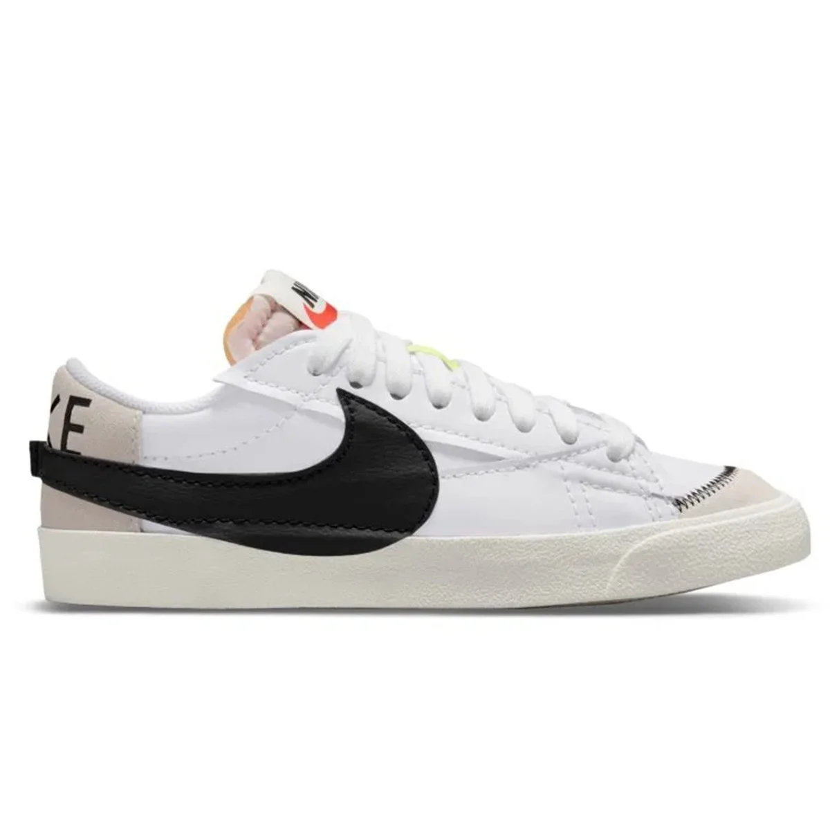 Nike Blazer Mid 77 Jumbo Leather Mens Sneaker White Hakiki Deri Erkek Günlük Spor Ayakkabı Beyaz