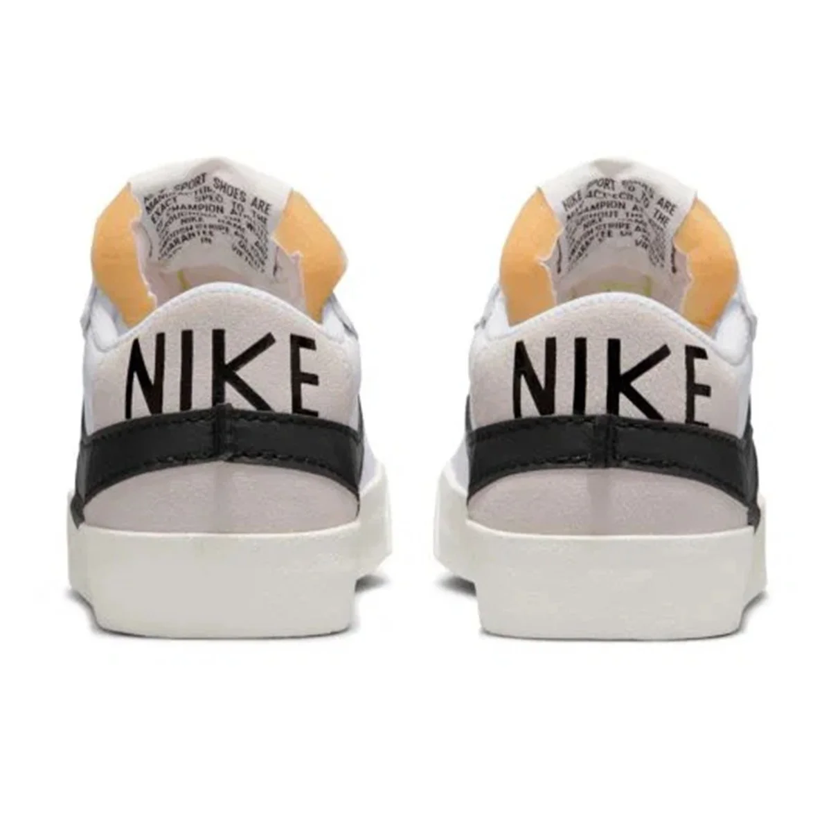 Nike Blazer Mid 77 Jumbo Leather Mens Sneaker White Hakiki Deri Erkek Günlük Spor Ayakkabı Beyaz