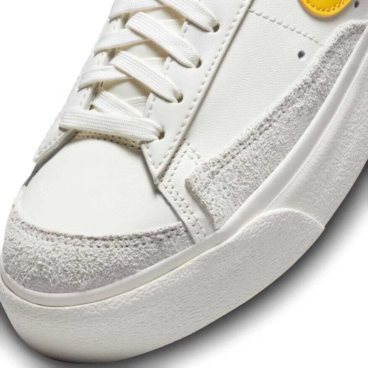 Nike Blazer Platform Leather Unisex Sneaker Hakiki Deri Beyaz-Sarı Günlük Spor Ayakkabı 3cm Fiyatı, Yorumları ve Özellikleri