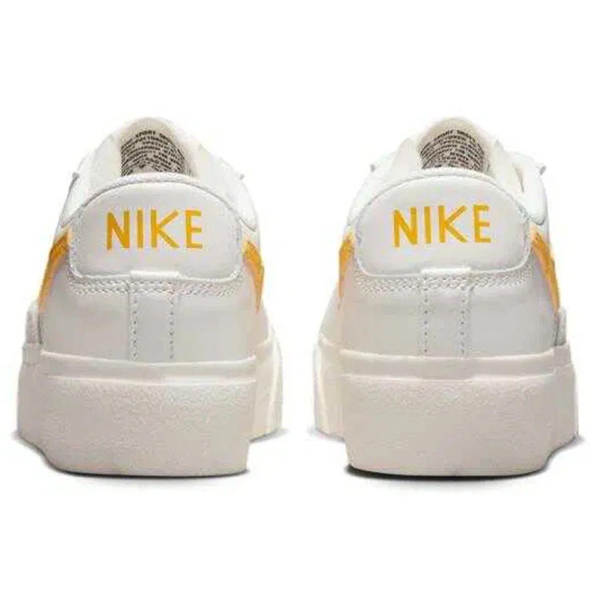 Nike Blazer Platform Leather Unisex Sneaker Hakiki Deri Beyaz-Sarı Günlük Spor Ayakkabı 3cm Fiyatı, Yorumları ve Özellikleri