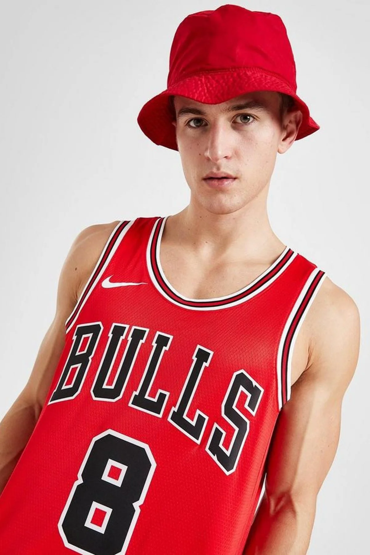 Nike Chicago Bulls Dri-Fit Swingman NBA Basketball Jersey LAVINE Erkek Basketbol Forması Kırmızı