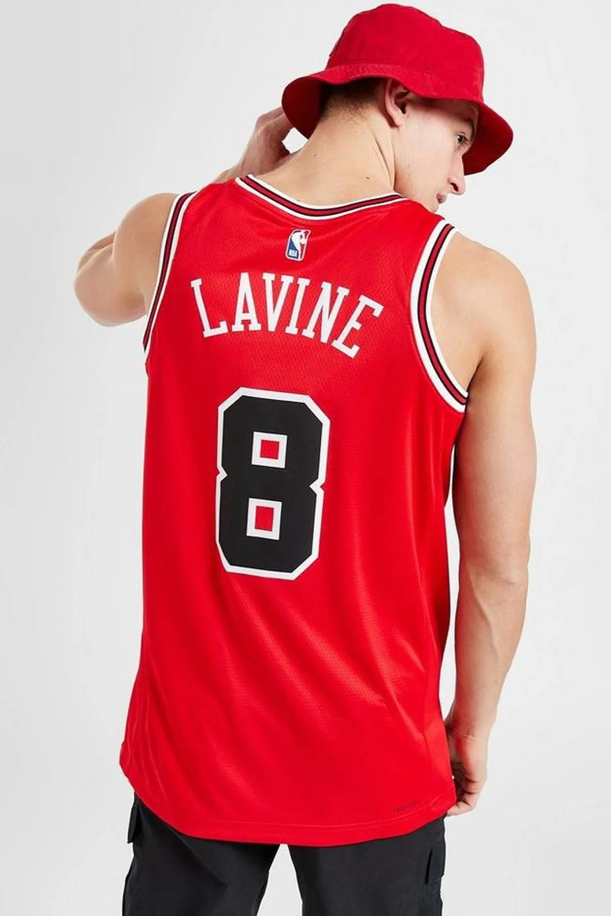 Nike Chicago Bulls Dri-Fit Swingman NBA Basketball Jersey LAVINE Erkek Basketbol Forması Kırmızı