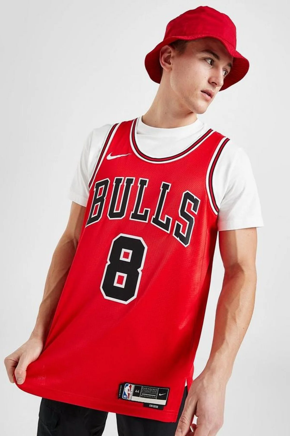Nike Chicago Bulls Dri-Fit Swingman NBA Basketball Jersey LAVINE Erkek Basketbol Forması Kırmızı