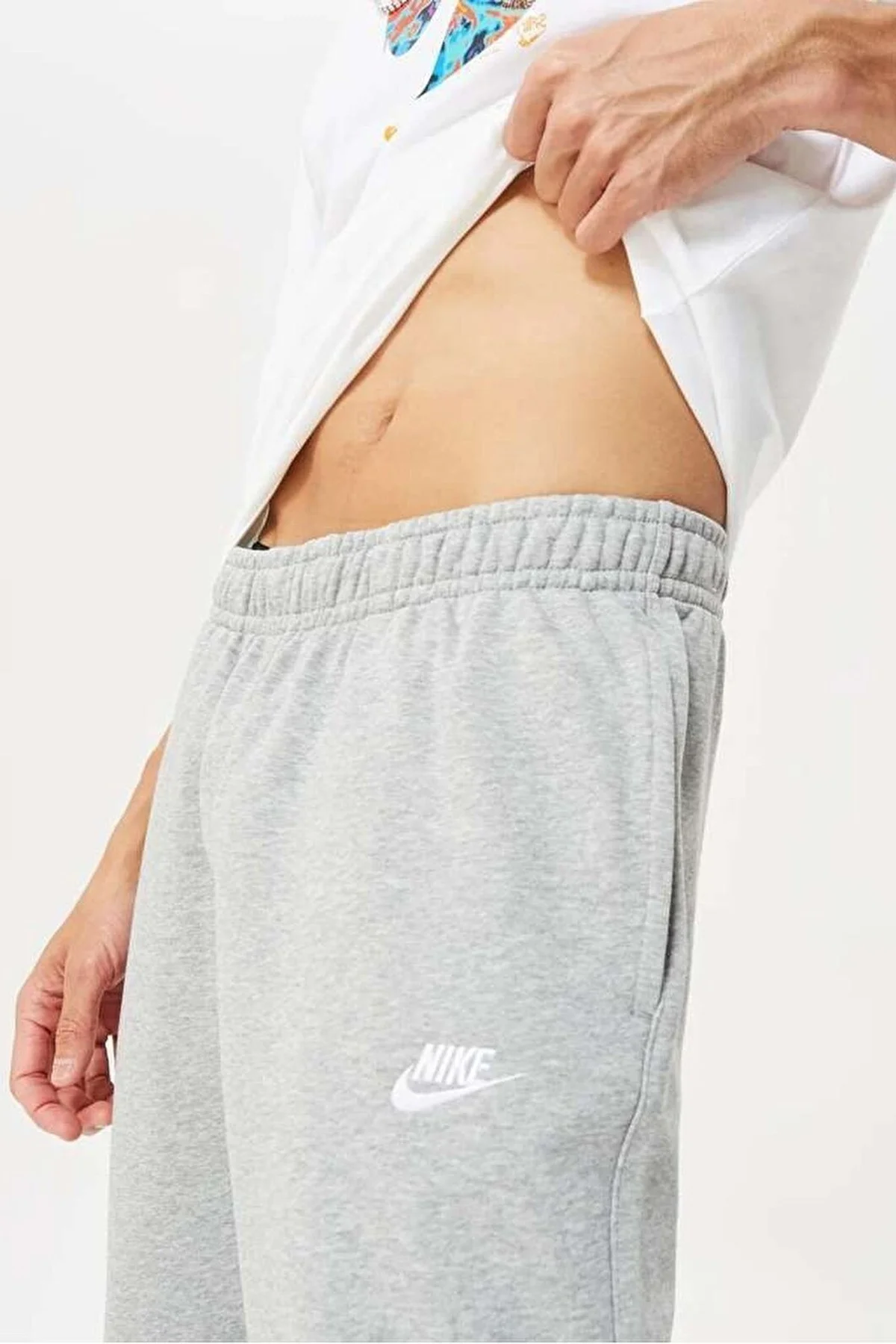 Nike Club French Terry Fleece Jogger Fit Pant Erkek Pamuklu Eşofman Altı Gri Nike Club French Terry Fleece Jogger Fit Pant Erkek Pamuklu Eşofman Altı Gri