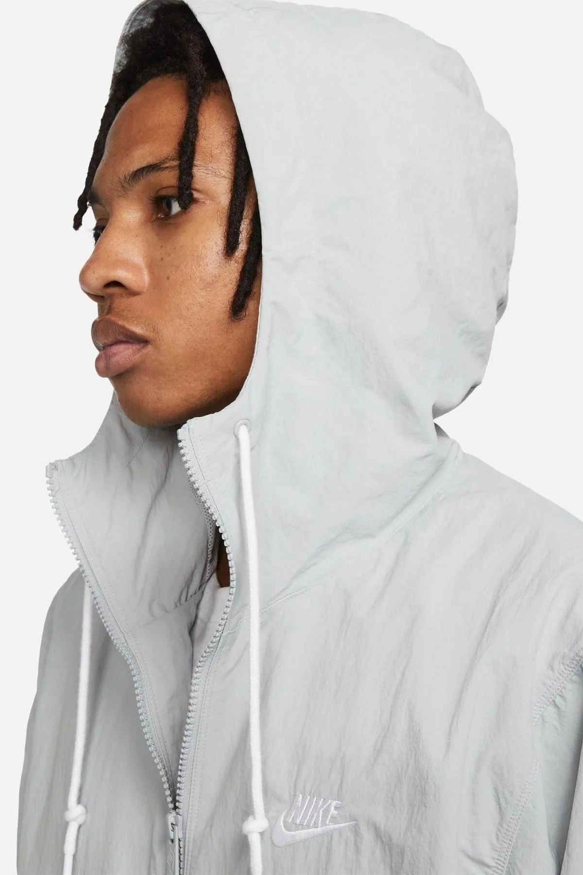 Nike Club Woven Men's Full Zip Jacket Erkek Dokuma Spor Ceket Gri