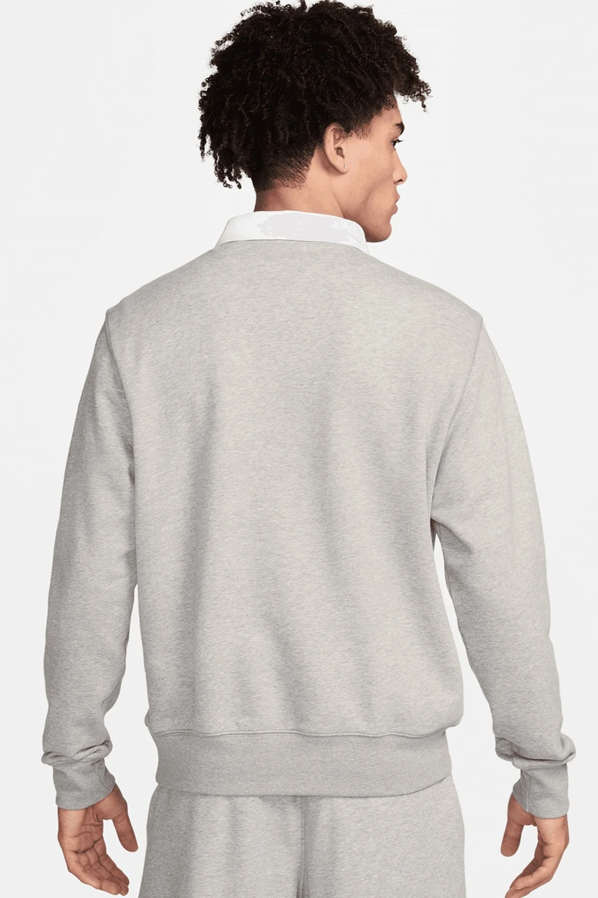 Nike Clup Fleece Long-Sleeve Fleece Polo Mens Sweatshirt Erkek Pamuklu Polo Yaka Sweatshirt Gri Fiyatı, Yorumları ve Özellikleri