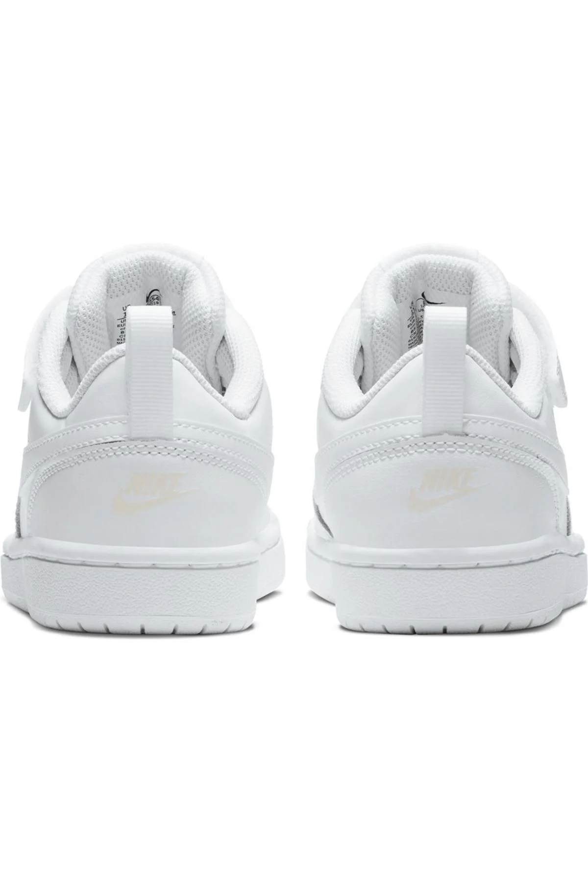 Nike Court Borough Low 2 Leather Sneaker Hakiki Deri Lastik ipli Bantlı Unisex Spor Ayakkabı Beyaz