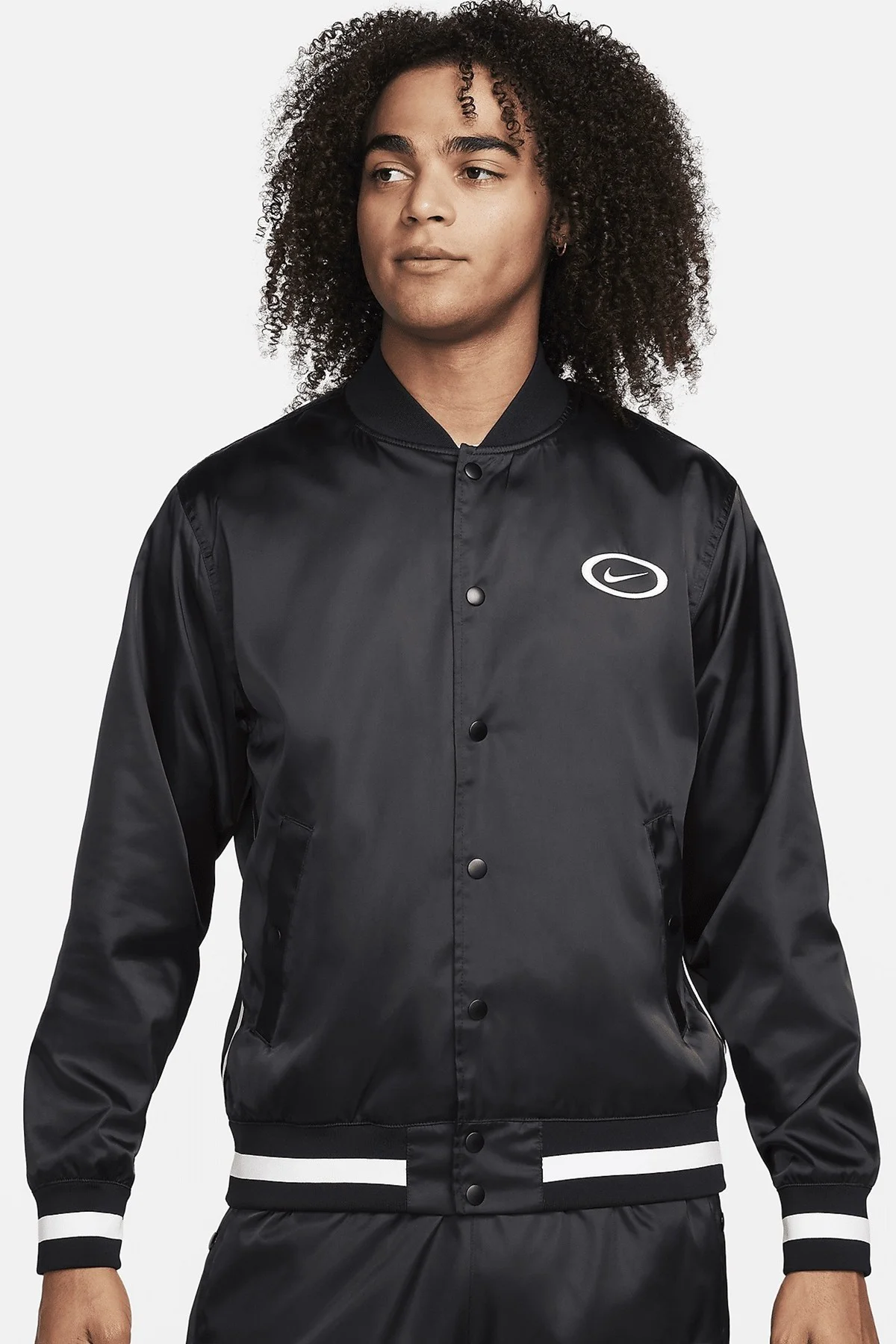 Nike DNA Crew Woven Loose Fit Basketball Jacket Erkek Bol Kesim Cıt Cıt Kapamalı Spor Ceket Siyah Fiyatı, Yorumları ve Özellikleri
