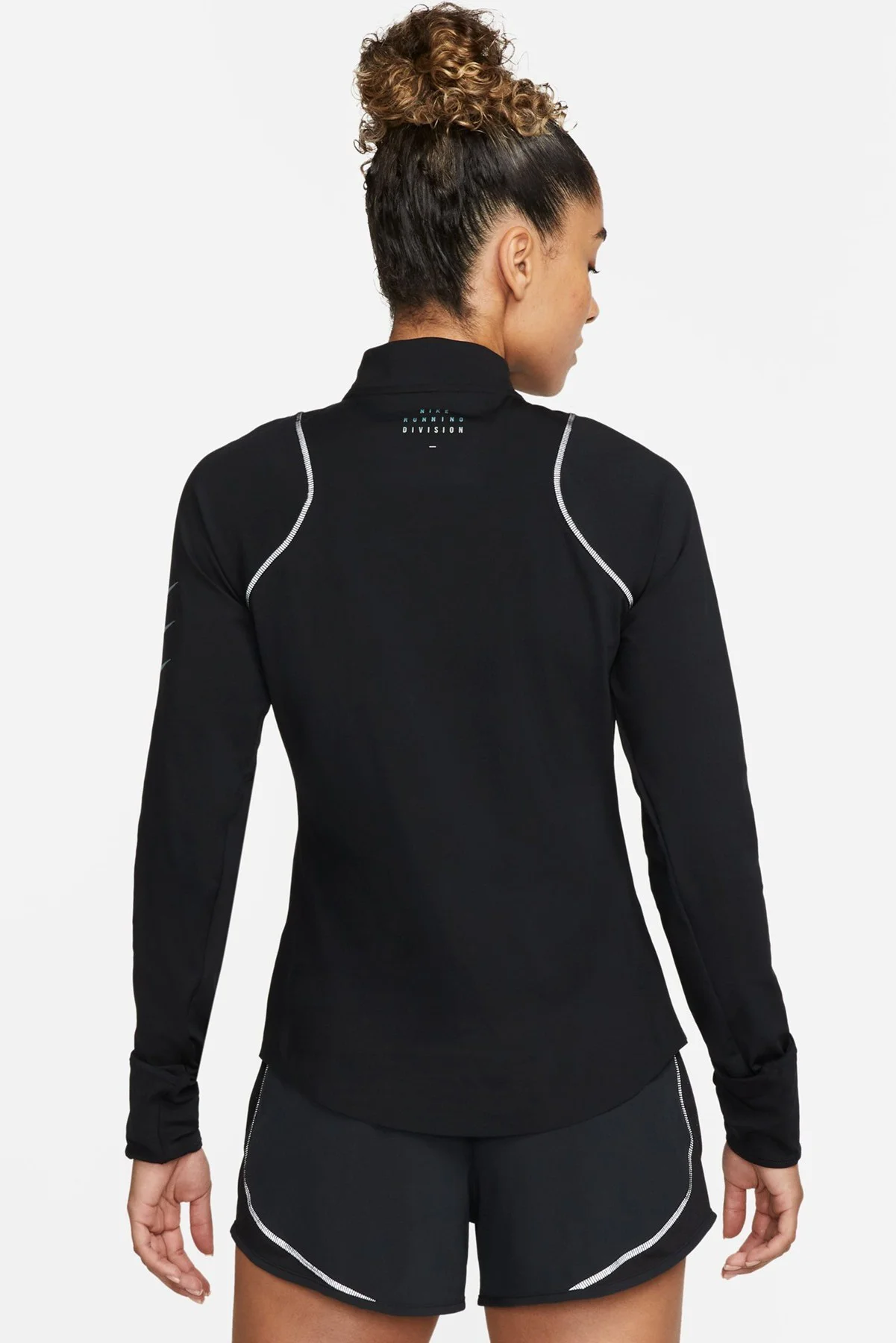 Nike Dri Fit ADV Running Division 1/4 Zip Kadın Yarım Fermuarlı Reflektörlü Koşu Antrenman Sweatshirt Siyah Fiyatı, Yorumları ve Özellikleri