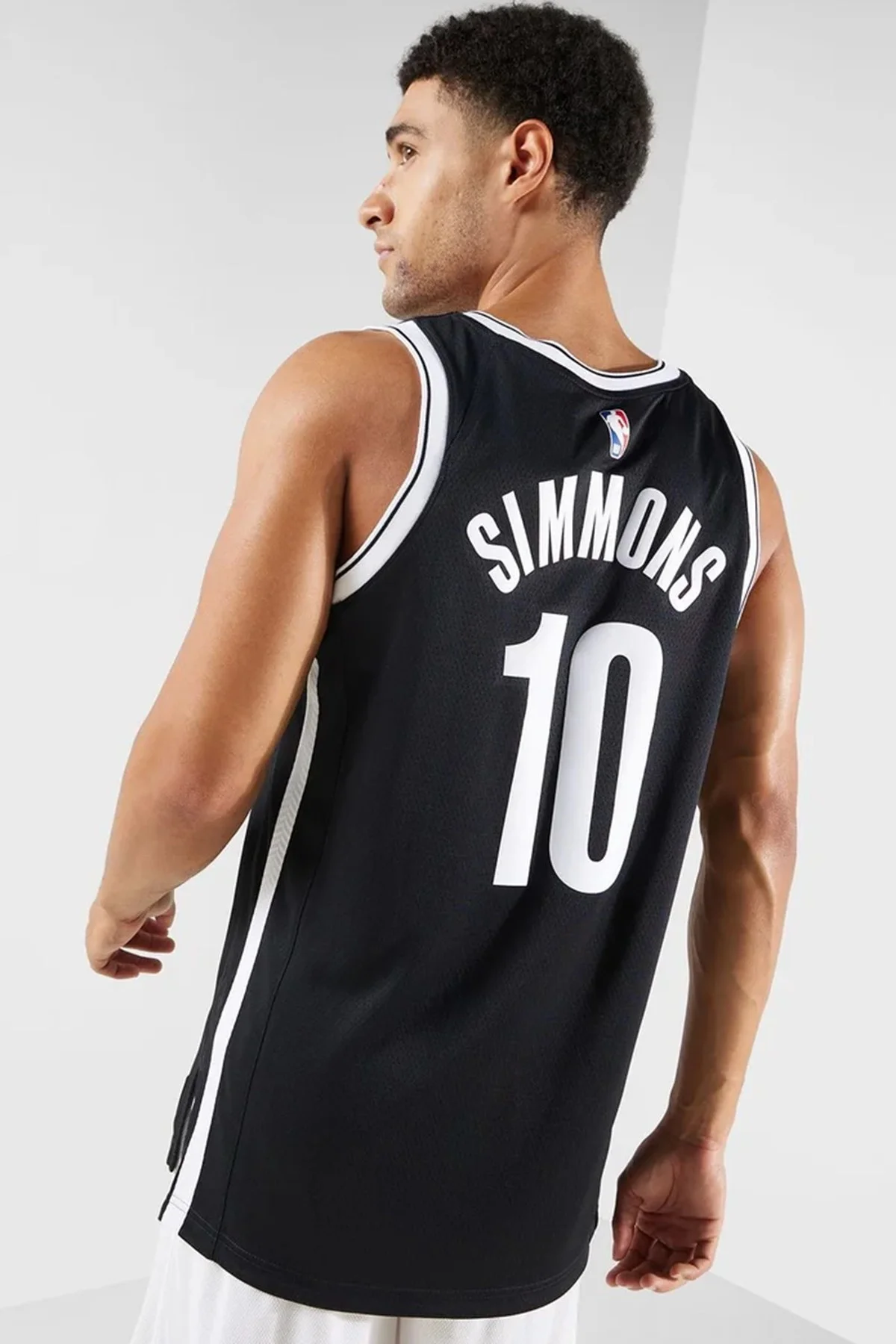 Nike Dri Fit Brooklyn Nets NBA Basketball Jersey SIMMONS Erkek Basketbol Forması Siyah