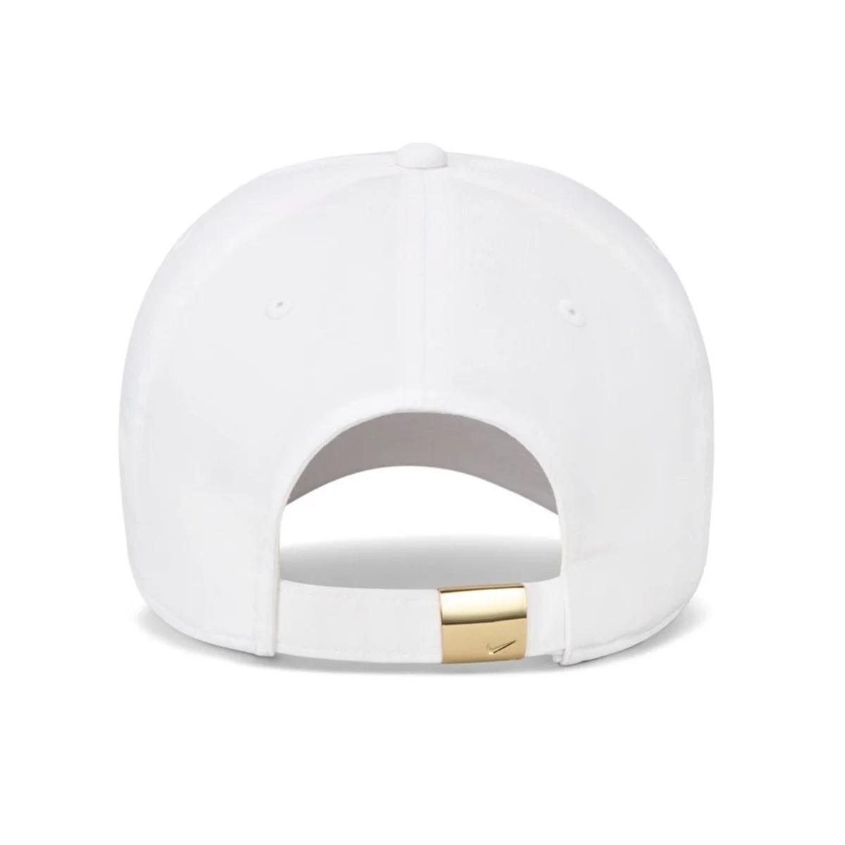 Nike Dri-Fit Club Cap Gold Swoosh Ayarlanabilir Unisex Şapka Beyaz