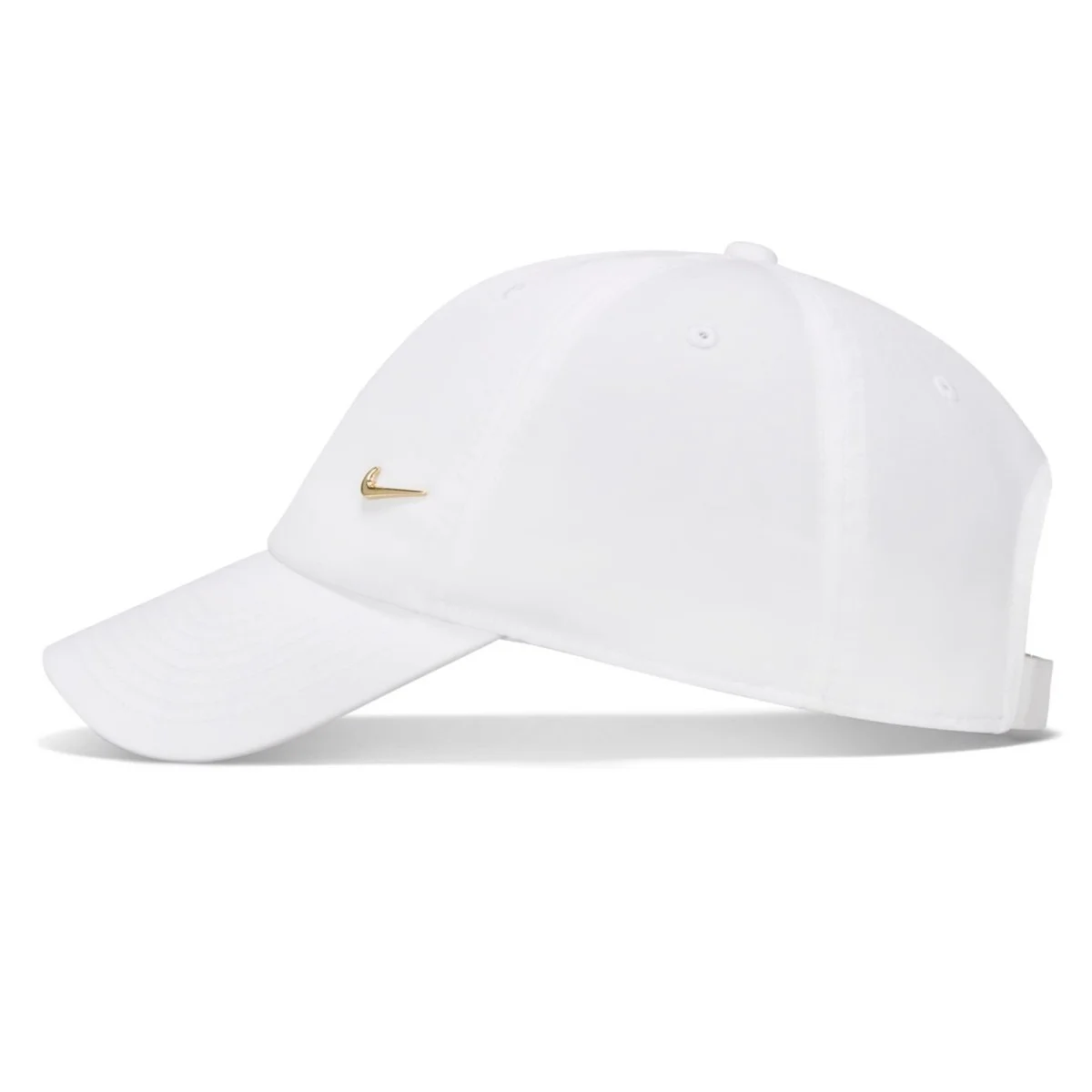 Nike Dri-Fit Club Cap Gold Swoosh Ayarlanabilir Unisex Şapka Beyaz