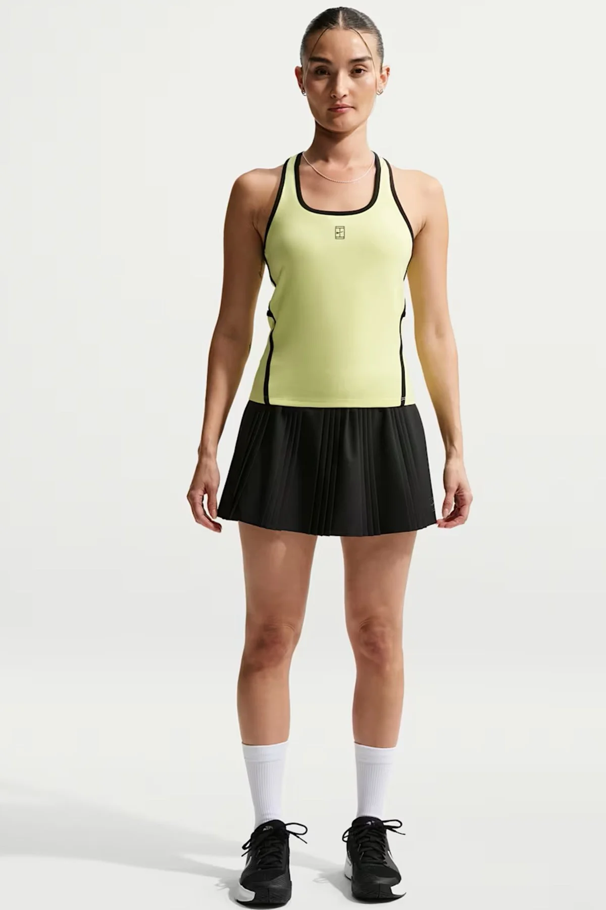 Nike Dri Fit Court Advantage Womens Tennis Tank Top Kadın Tenis Antreman Atleti Yeşil