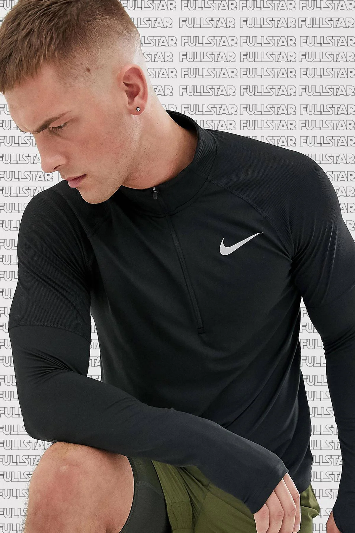 Nike Dri Fit Element Top Half Zip Sweatshirt Erkek Uzun Kollu Yarım Fermuar Sporcu Üstü Siyah Fiyatı, Yorumları ve Özellikleri