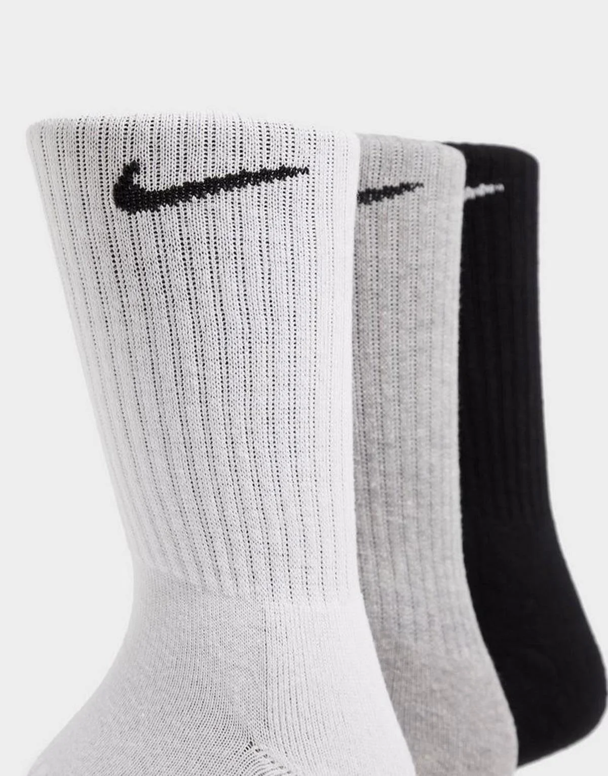 Nike Dri Fit Everyday Cotton Cushioned Crew 3 Pr Siyah Unisex Çorap 3 Çift Beyaz-Gri-Siyah Fiyatı, Yorumları ve Özellikleri